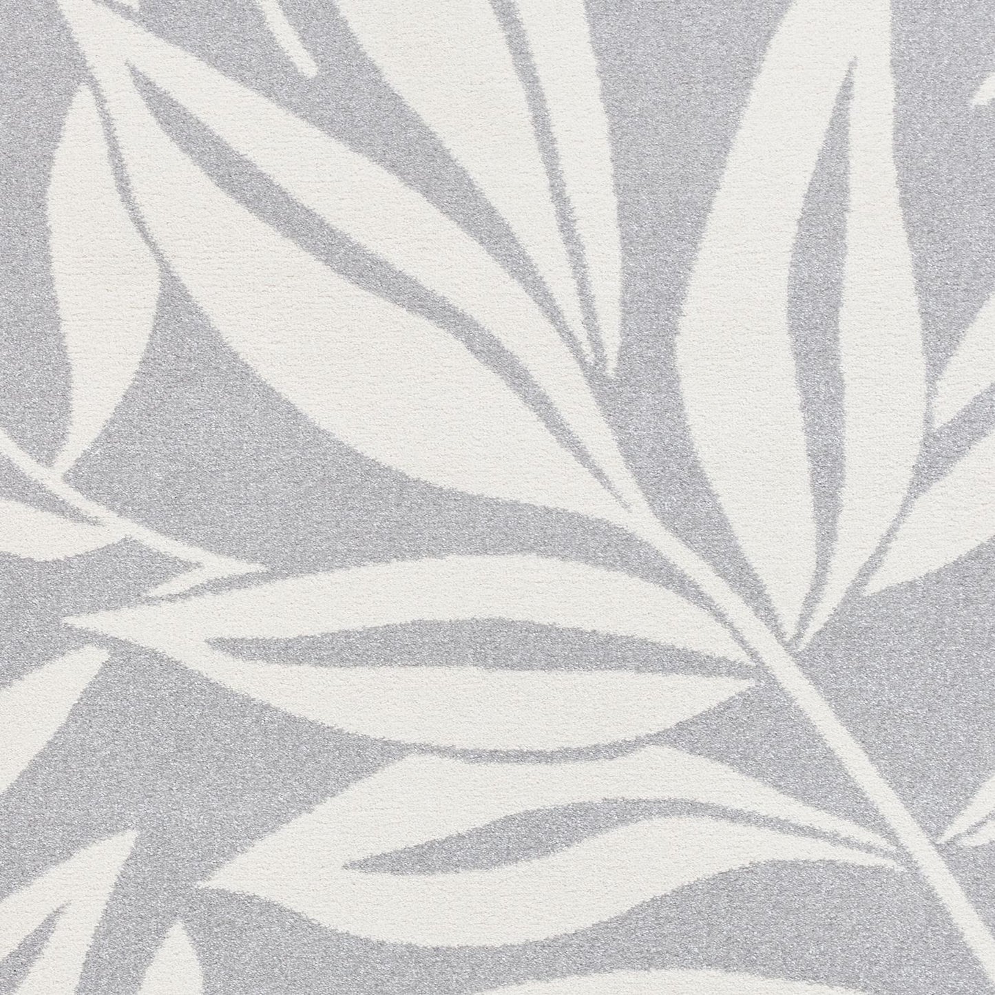 Catherine Lansfield Sorral Leaves Grey Rug