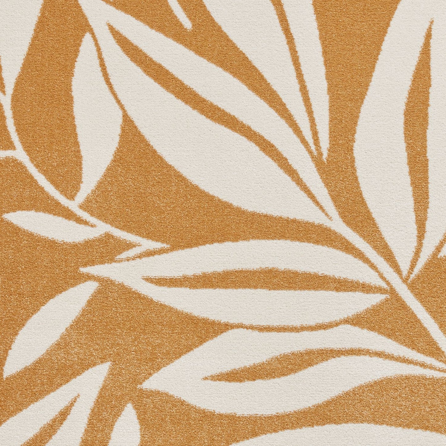 Catherine Lansfield Sorral Leaves Ochre Rug