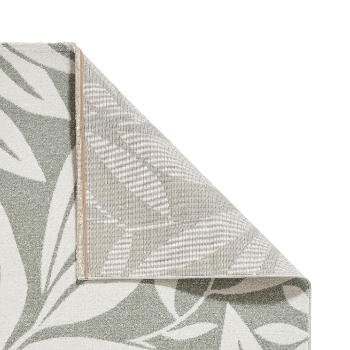 Catherine Lansfield Sorral Leaves Sage Green Rug