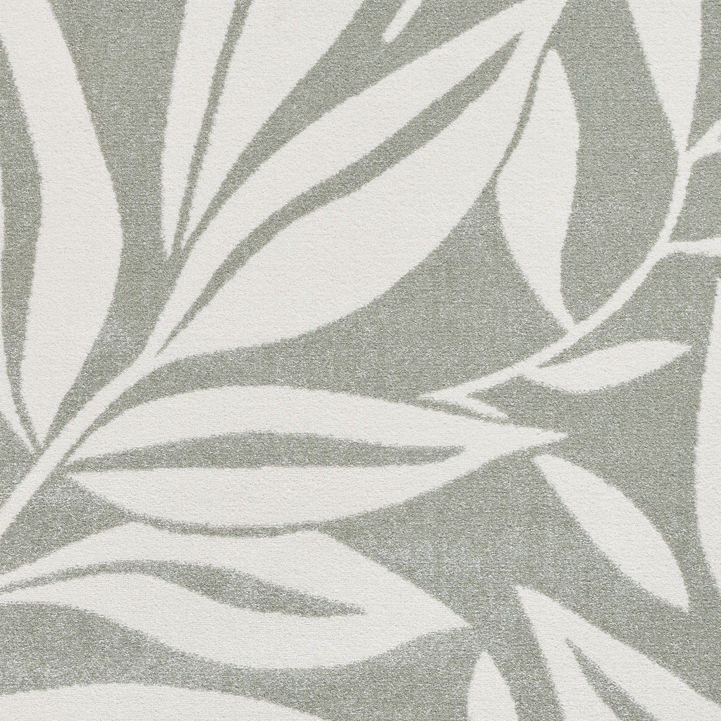 Catherine Lansfield Sorral Leaves Sage Green Rug