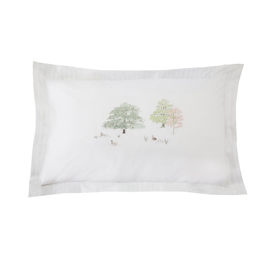 Sophie Allport Spring Cottage Green 200TC Cotton Oxford Pillowcase Pair