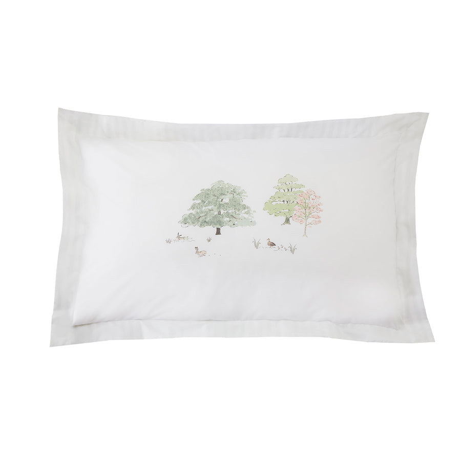 Sophie Allport Spring Cottage Green 200TC Cotton Oxford Pillowcase Pair