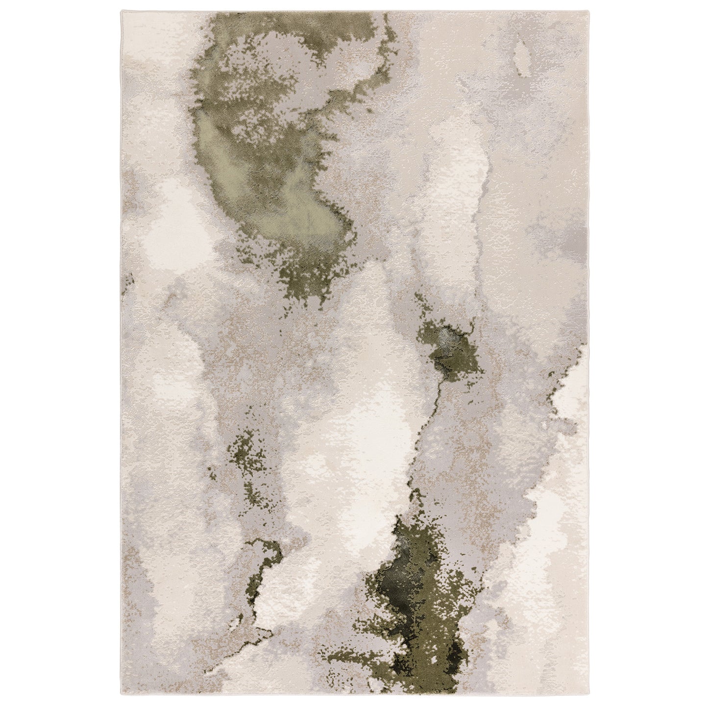 Stellar ST04 Abstract Green Rug