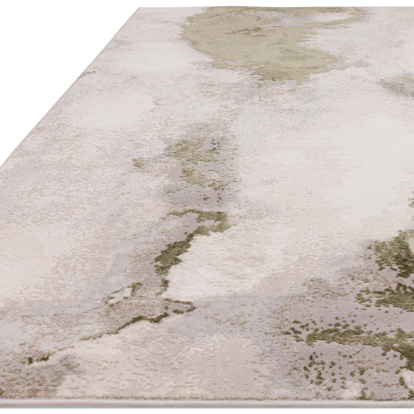 Stellar ST04 Abstract Green Rug