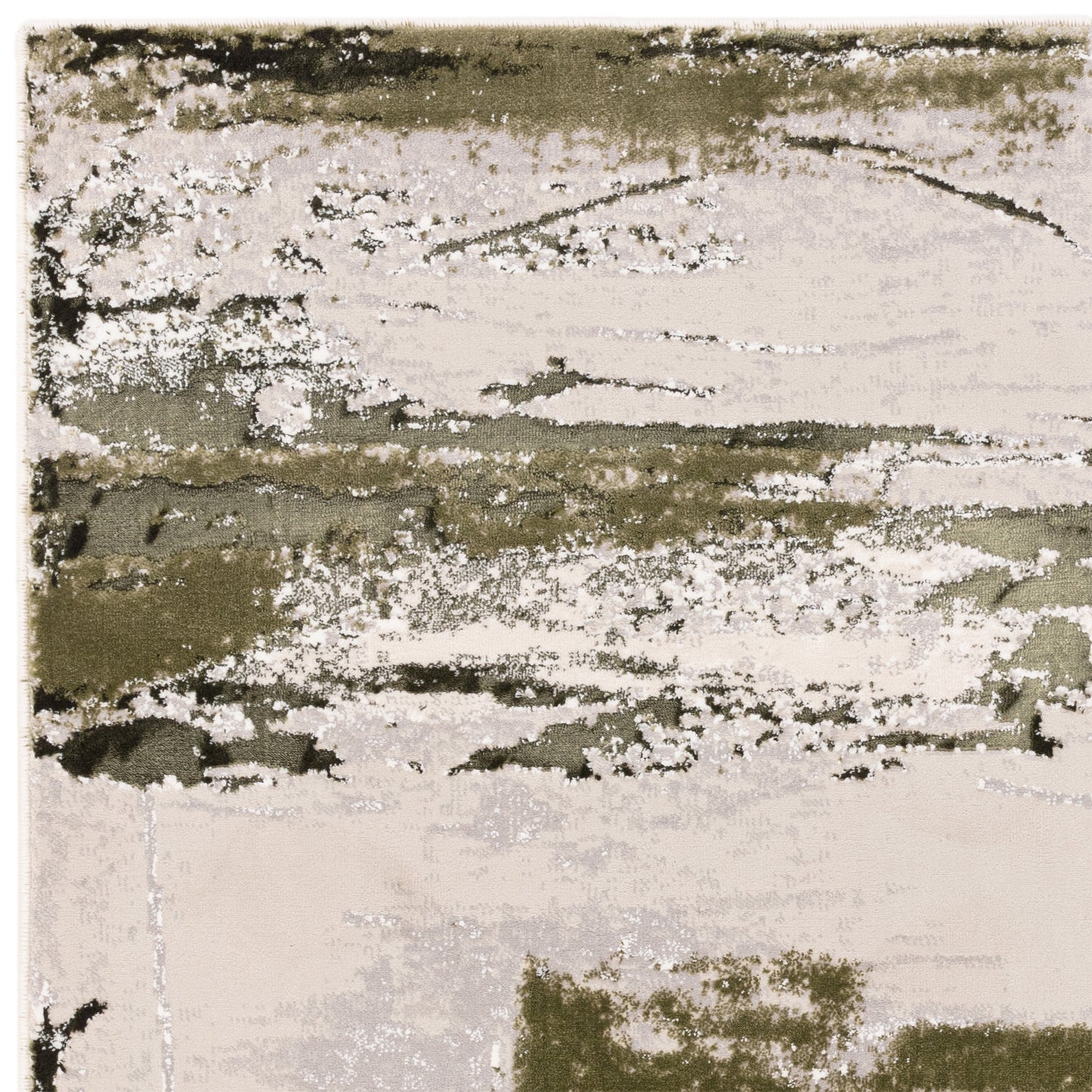 Stellar ST08 Abstract Green Rug
