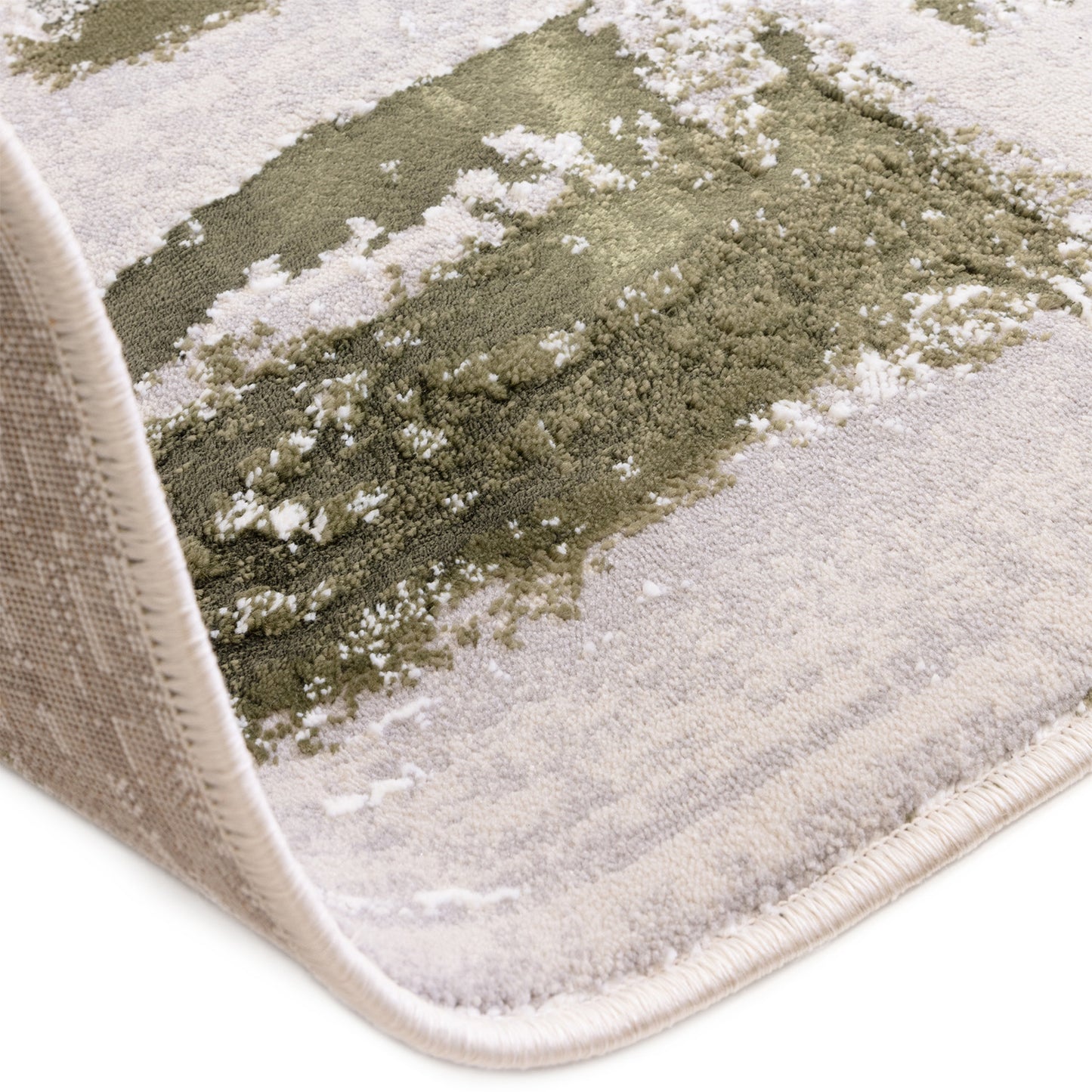 Stellar ST08 Abstract Green Rug