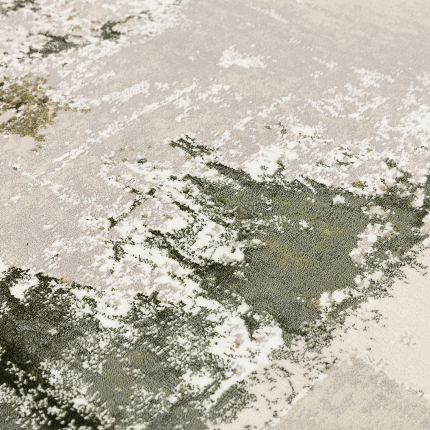 Stellar ST08 Abstract Green Rug
