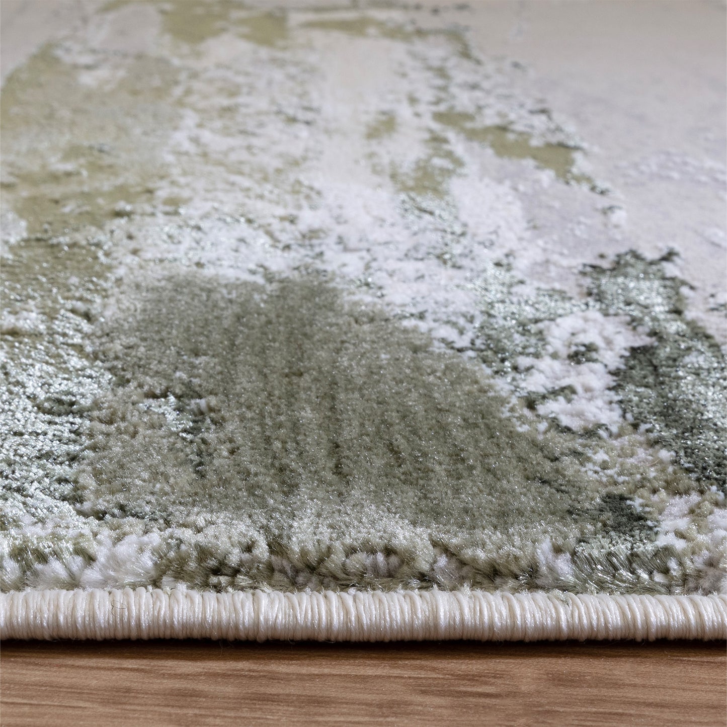 Stellar ST08 Abstract Green Rug