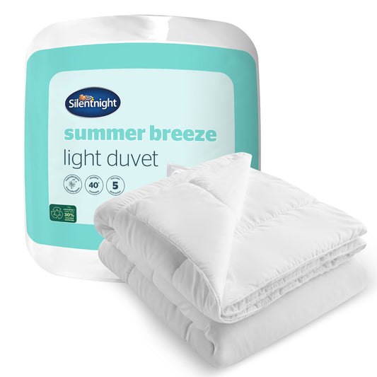 Silentnight Summer Breeze White 4.5 Tog Duvet