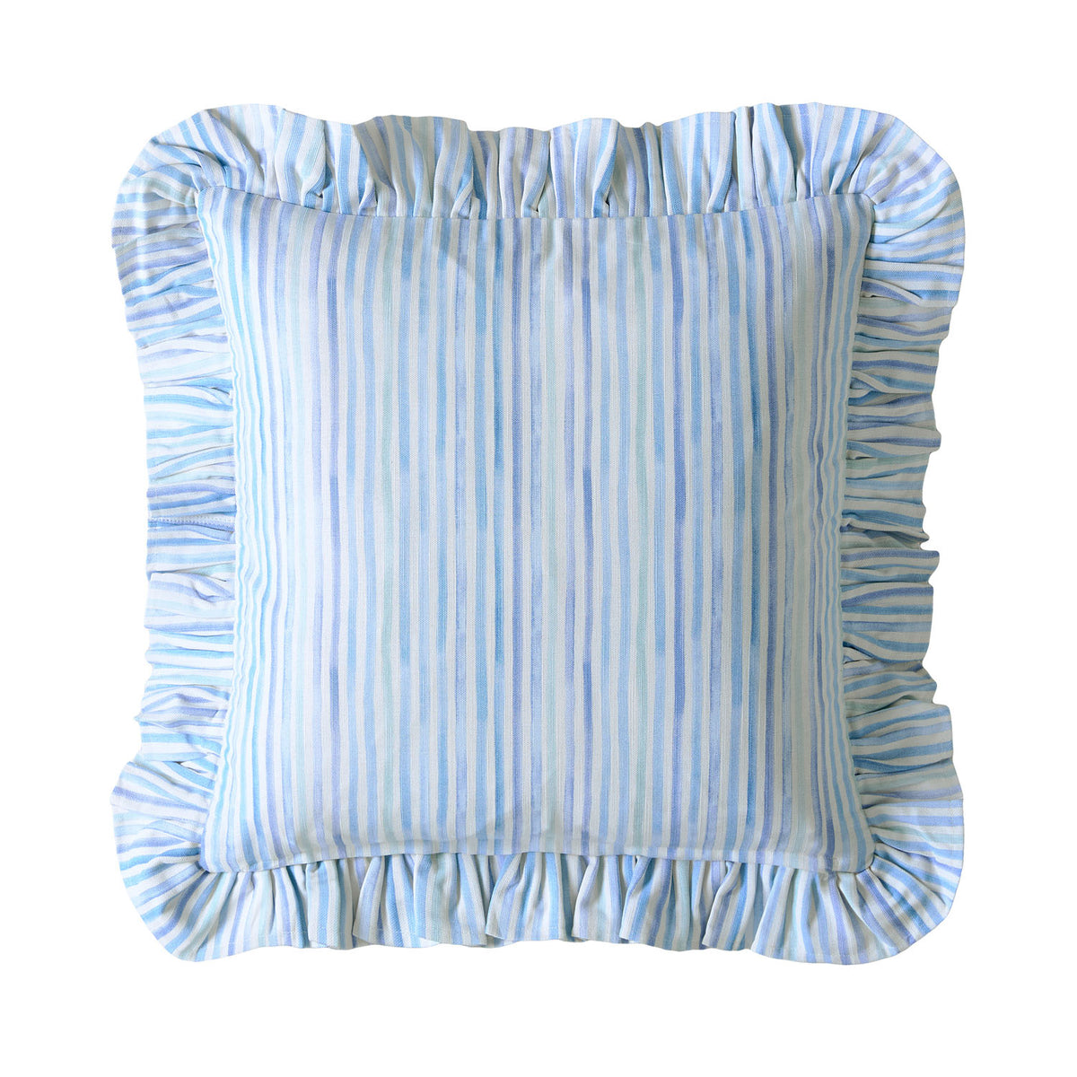 Bluebellgray Sunday Stripe Blue Cushion