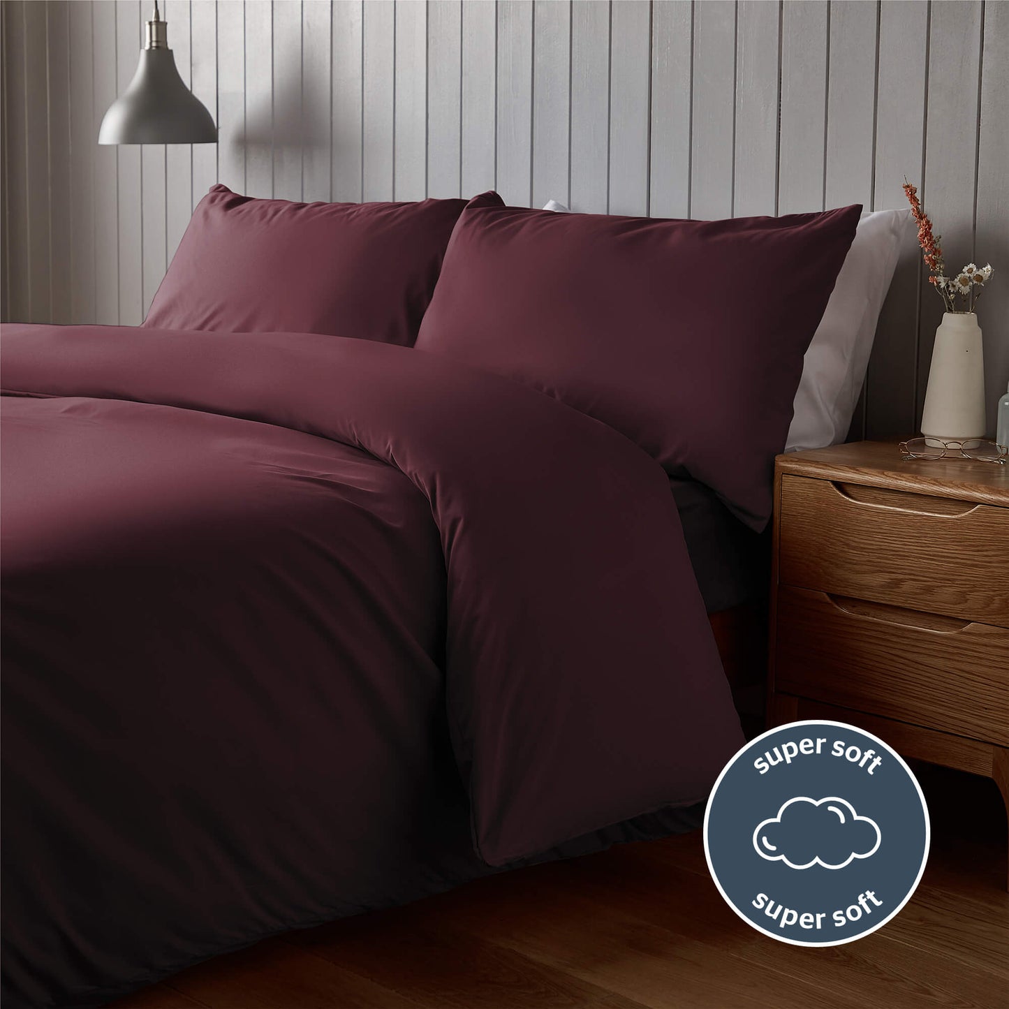 Silentnight Supersoft Berry Duvet Set