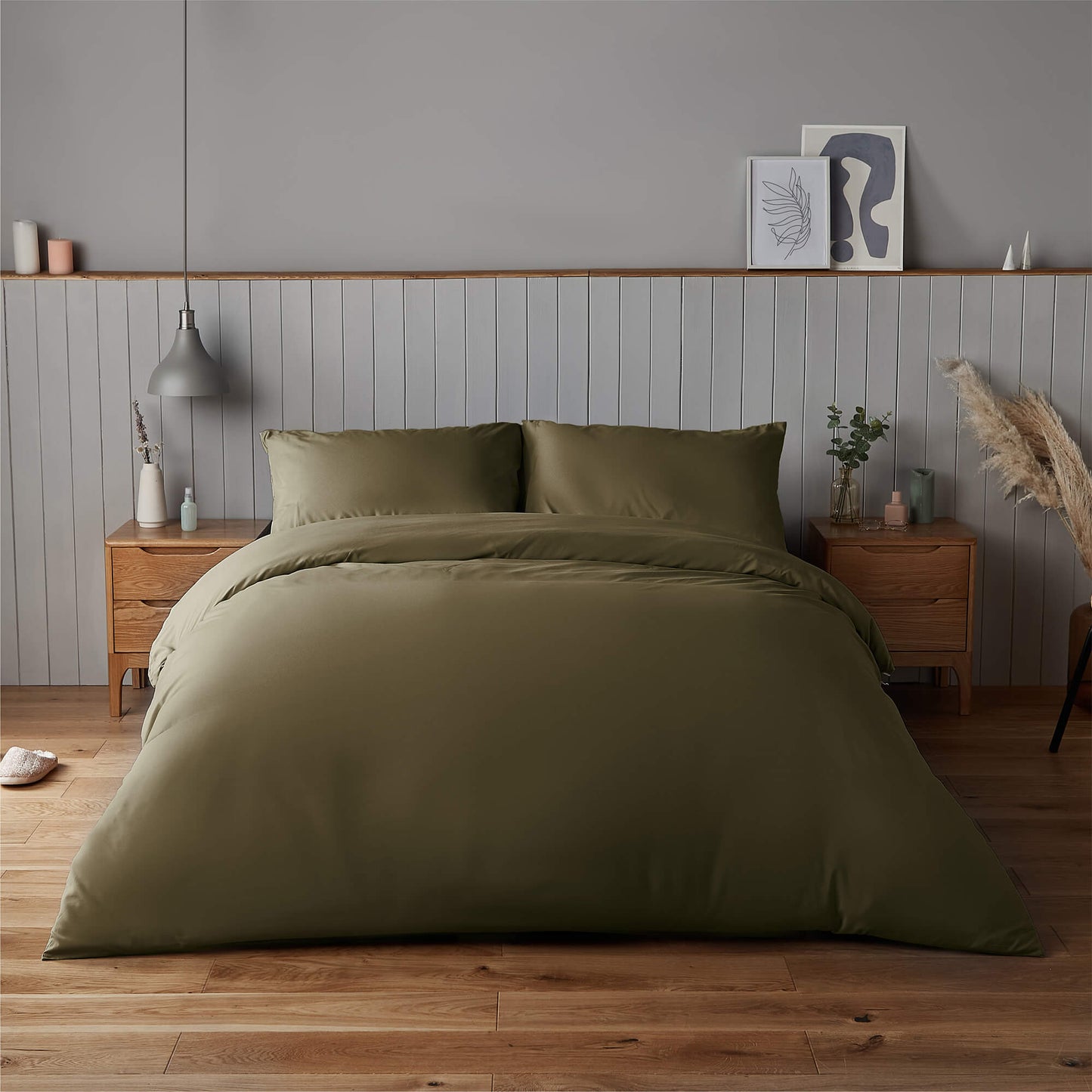 Silentnight Supersoft Olive Green Duvet Set