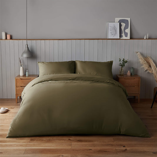 Silentnight Supersoft Olive Green Duvet Set