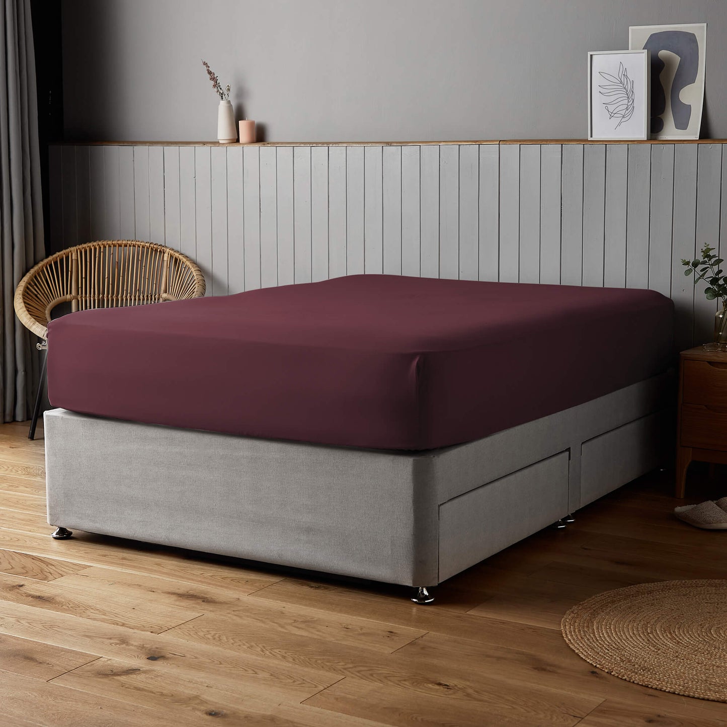 Silentnight Supersoft Berry Fitted Sheet