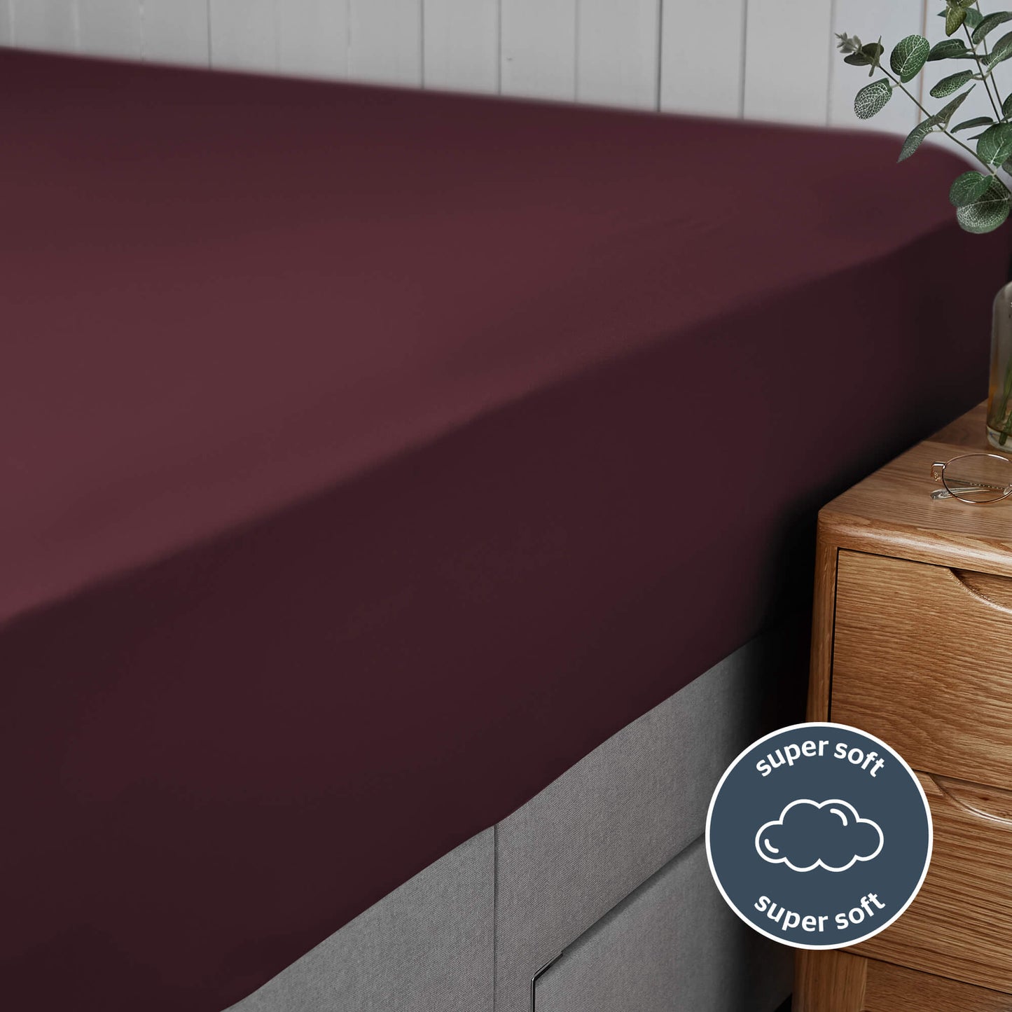 Silentnight Supersoft Berry Fitted Sheet