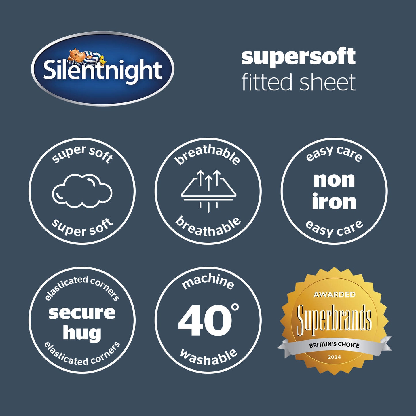 Silentnight Supersoft Berry Fitted Sheet