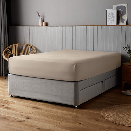 Silentnight Supersoft Natural Fitted Sheet