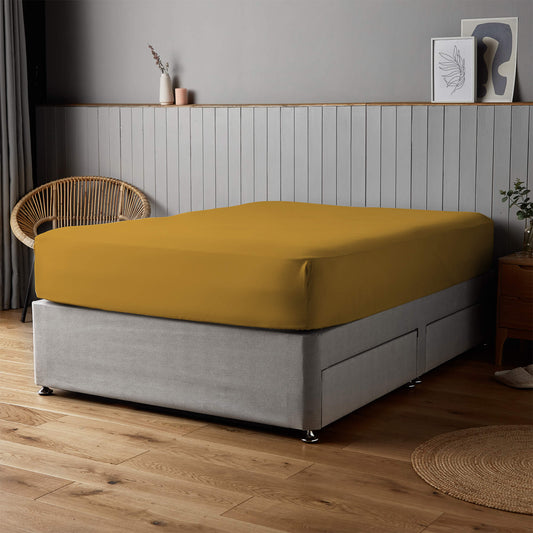 Silentnight Supersoft Ochre Fitted Sheet