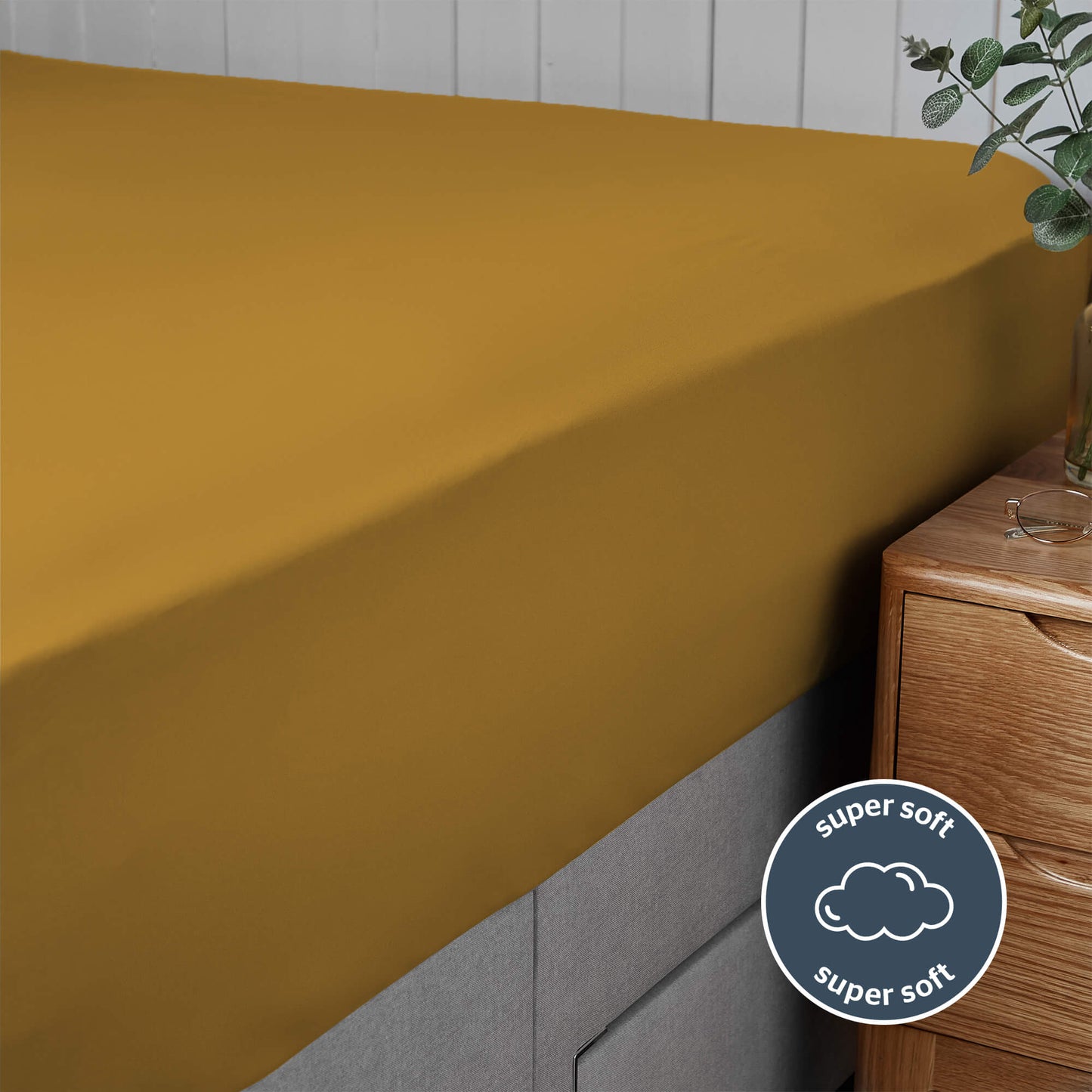 Silentnight Supersoft Ochre Fitted Sheet