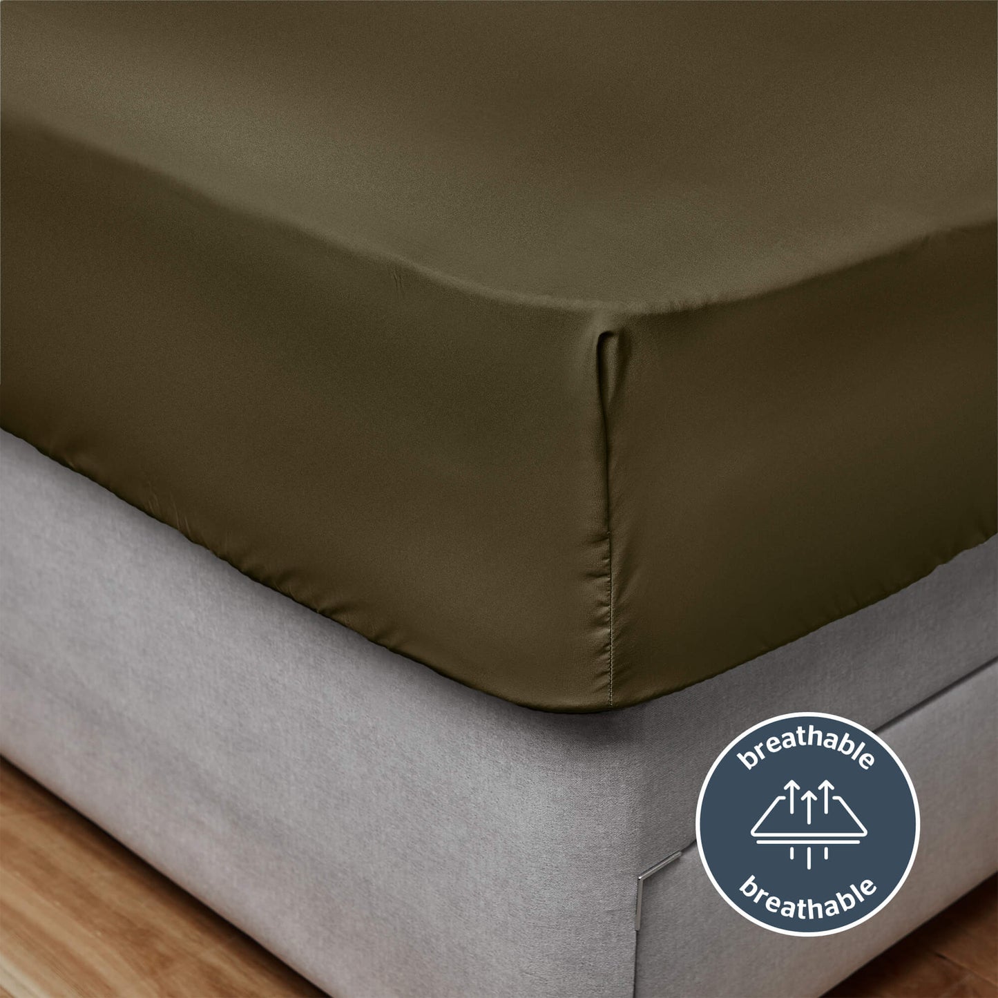 Silentnight Supersoft Olive Fitted Sheet