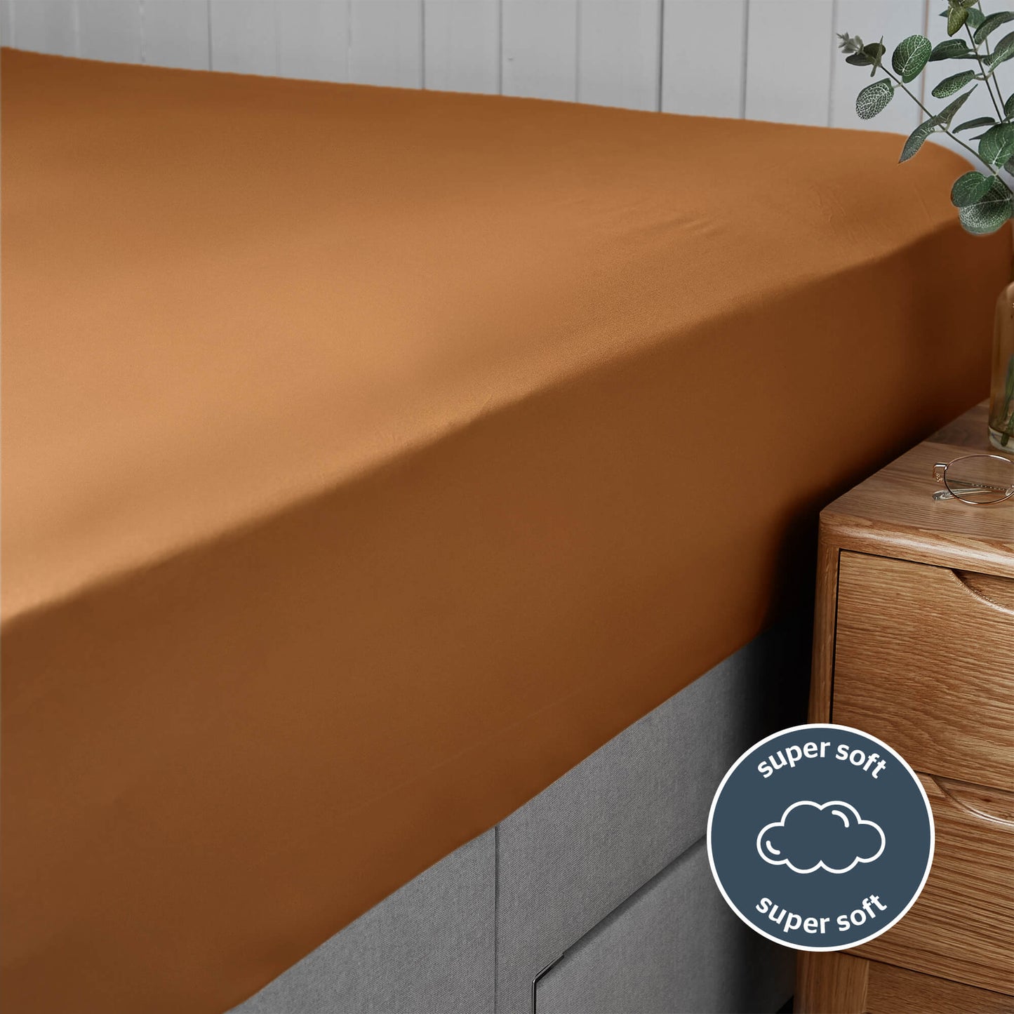 Silentnight Supersoft Terracotta Fitted Sheet