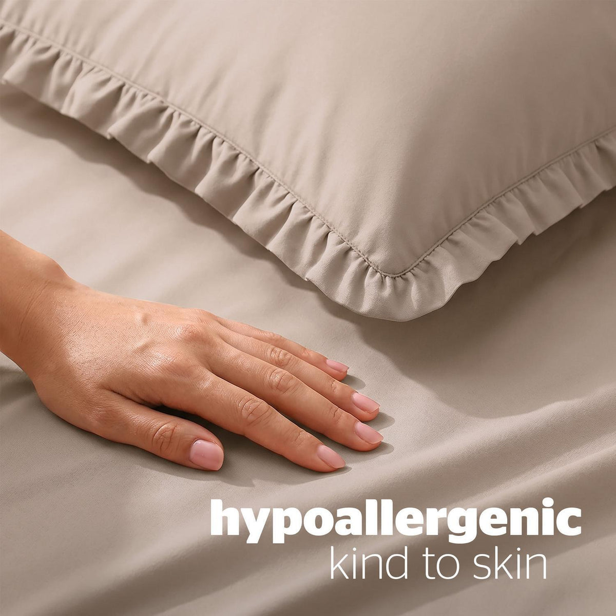 Silentnight Frill Edge Natural Super Soft Duvet Set