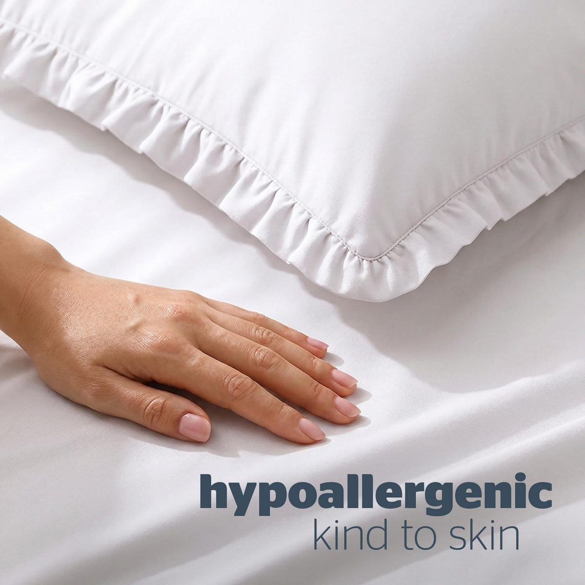 Silentnight Frill Edge White Super Soft Duvet Set