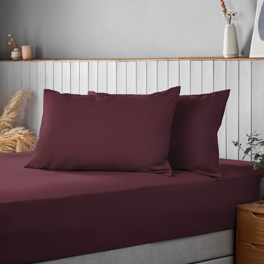 Silentnight Supersoft Berry Housewife Pillowcase Pair