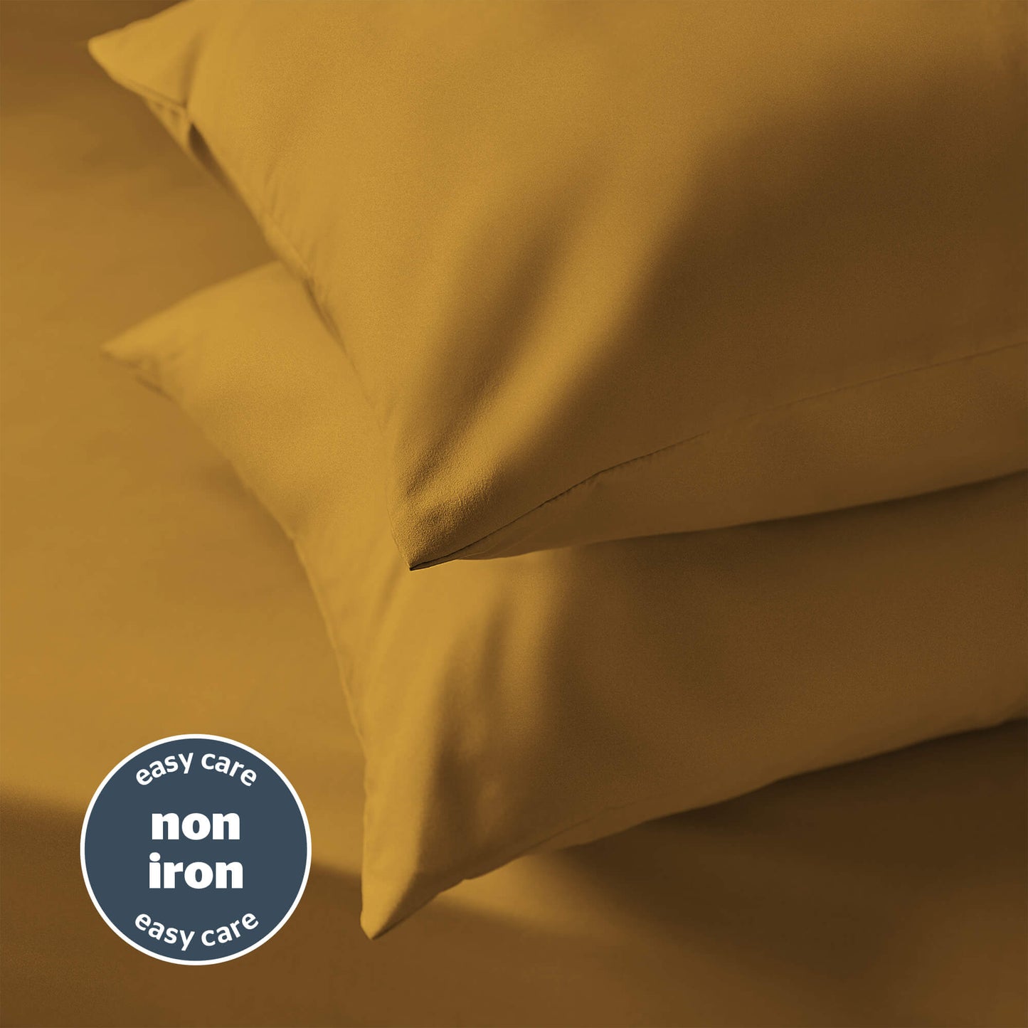 Silentnight Supersoft Ochre Housewife Pillowcase Pair