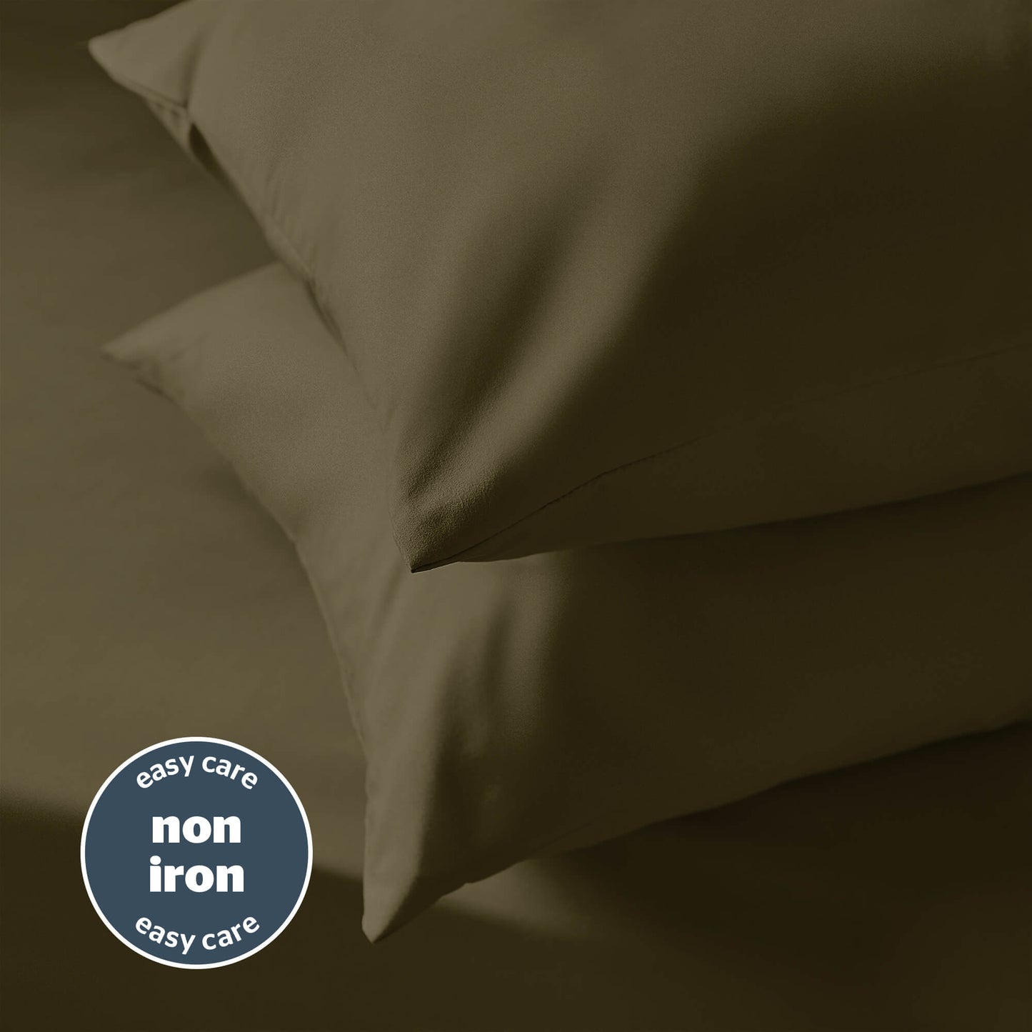Silentnight Supersoft Olive Housewife Pillowcase Pair