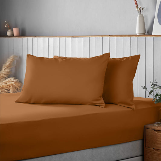 Silentnight Supersoft Terracotta Housewife Pillowcase Pair