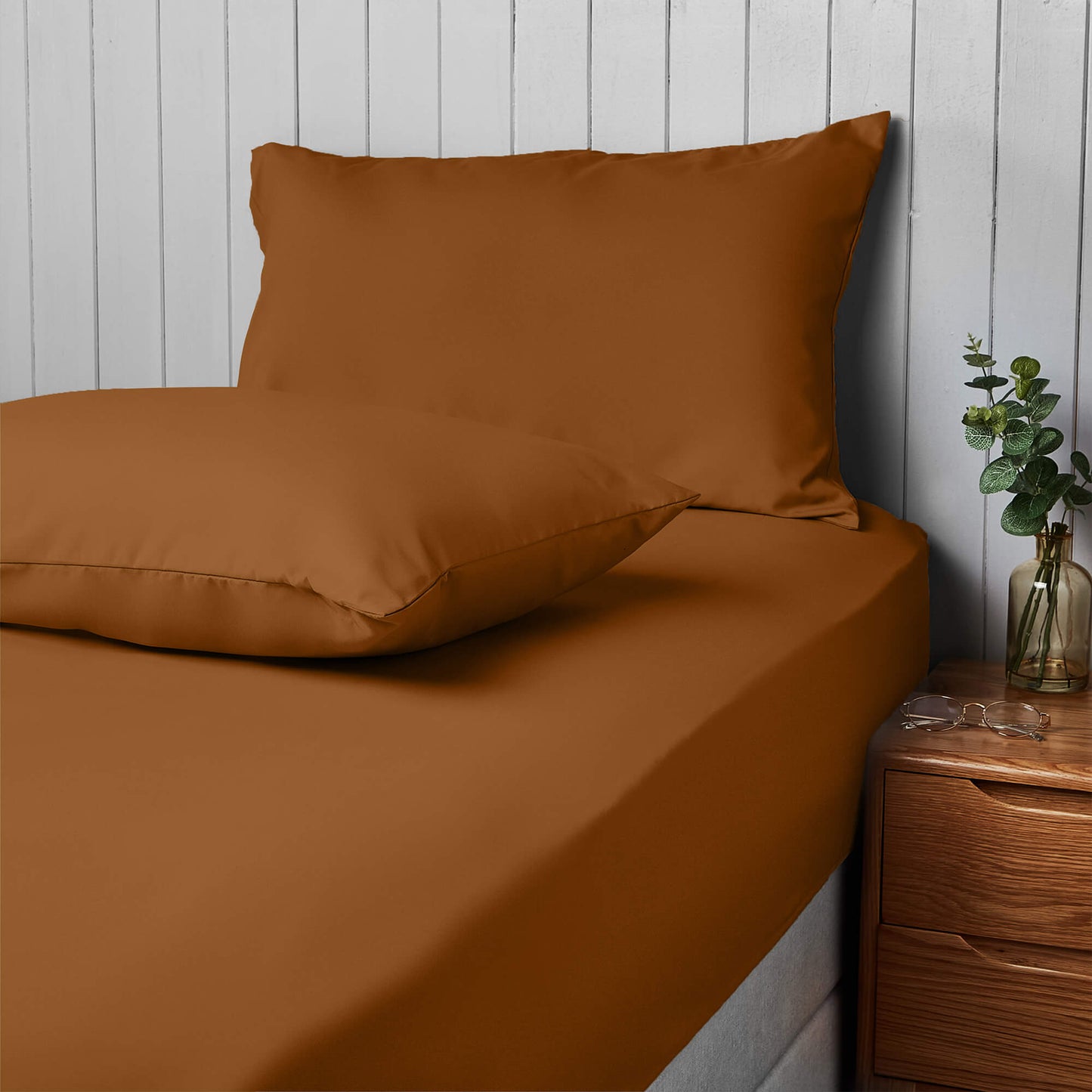 Silentnight Supersoft Terracotta Housewife Pillowcase Pair