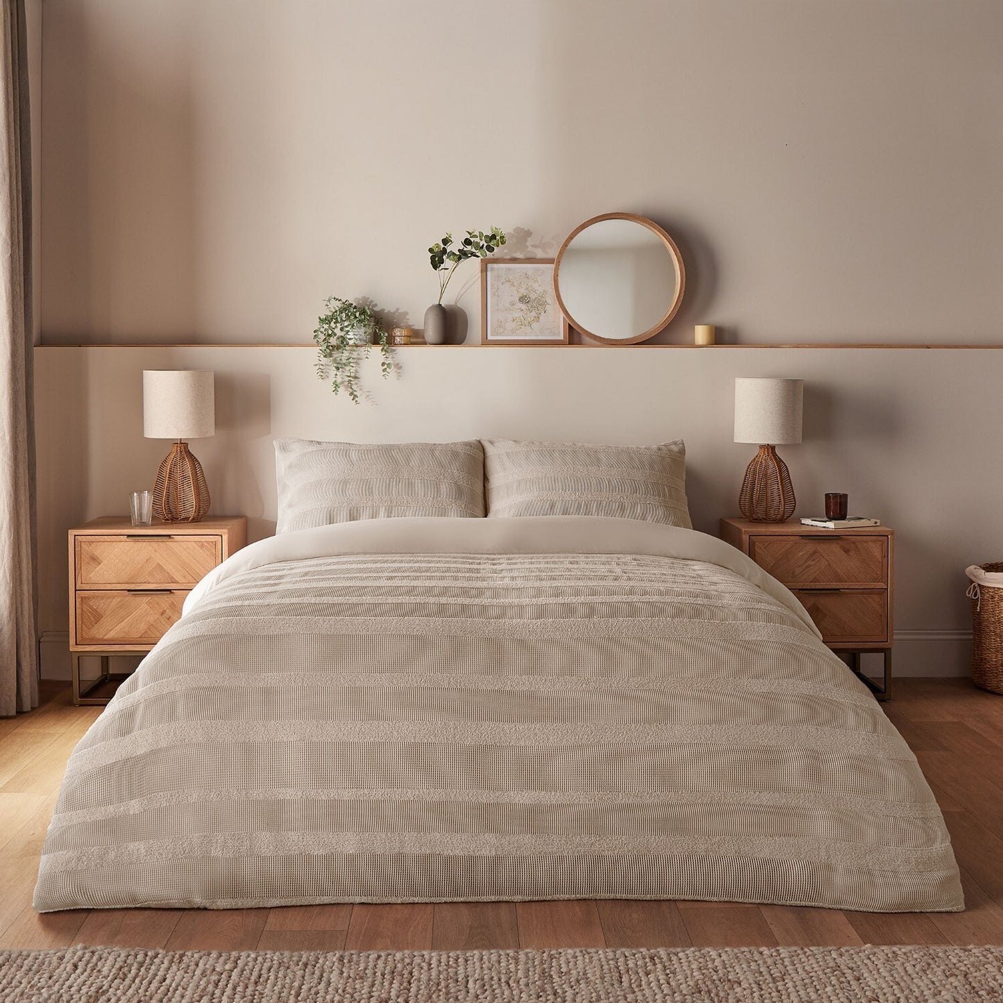 Silentnight Supersoft Cream Textured Duvet Set