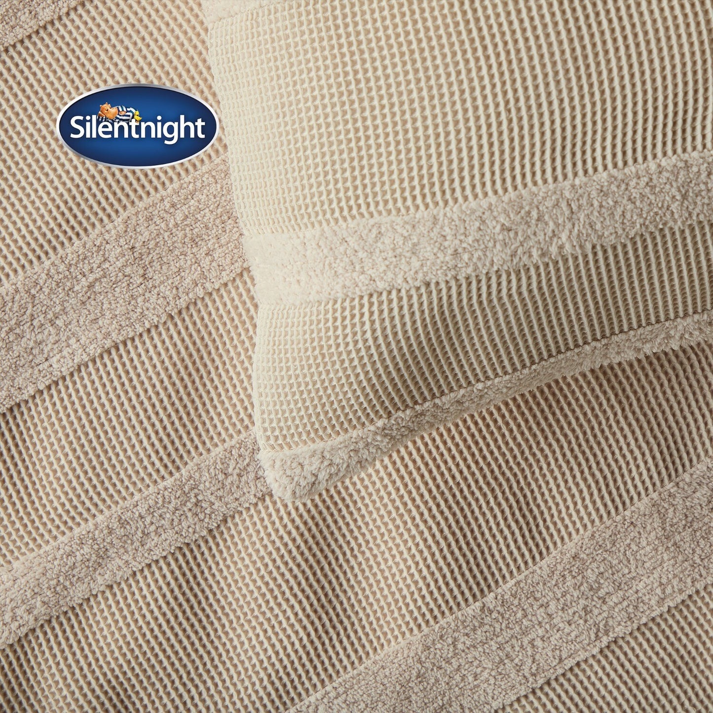 Silentnight Supersoft Cream Textured Duvet Set