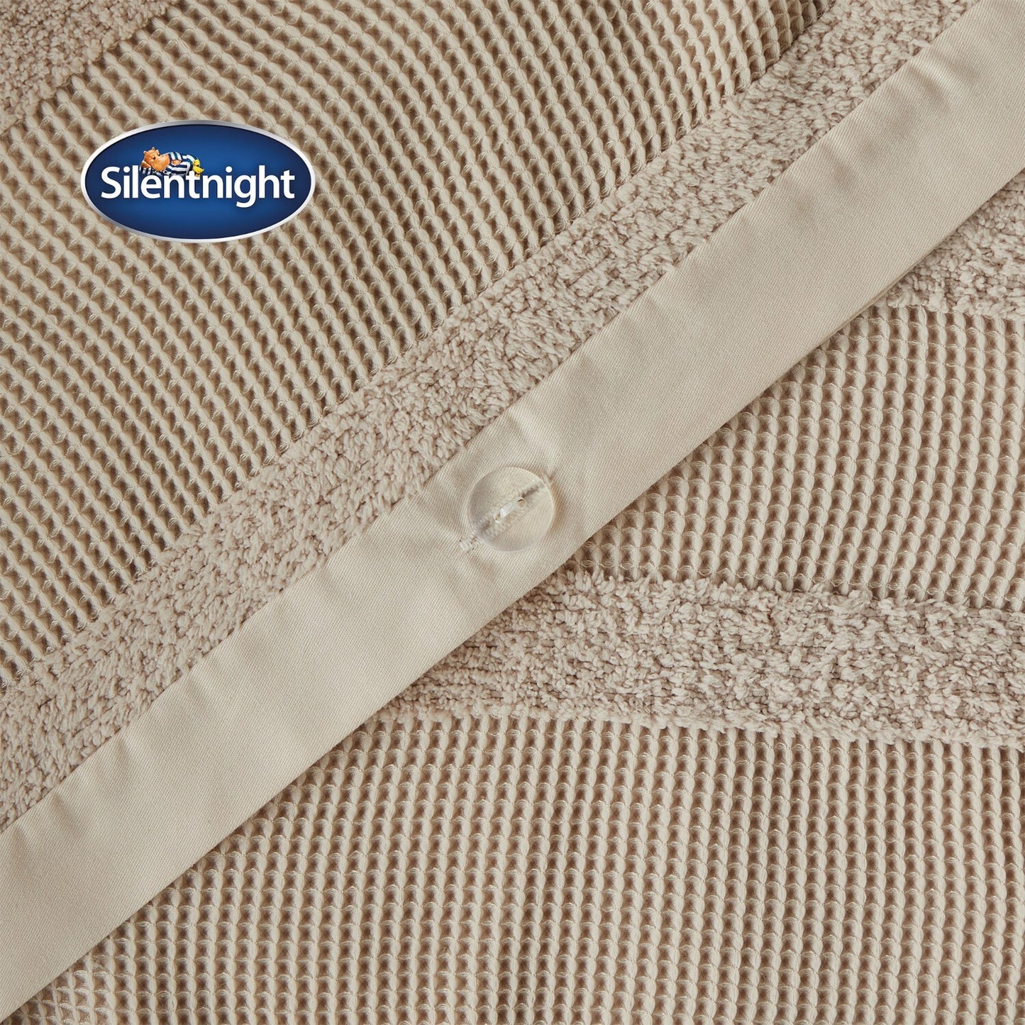 Silentnight Supersoft Cream Textured Duvet Set