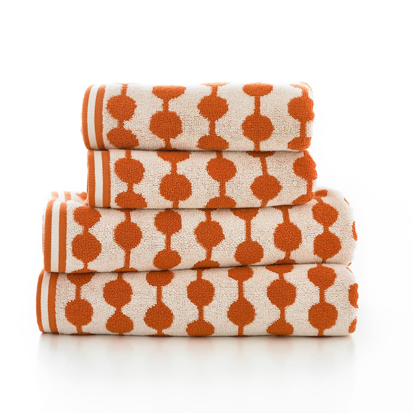 The Lyndon Company Orange Bobbles Towels