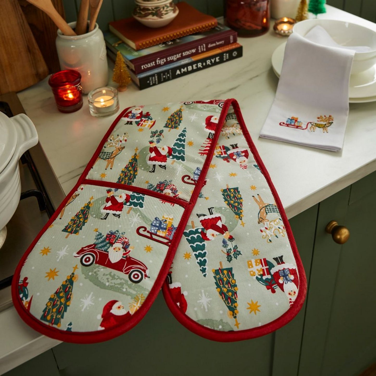 Tis The Season Recycled Cotton Double Oven Glove