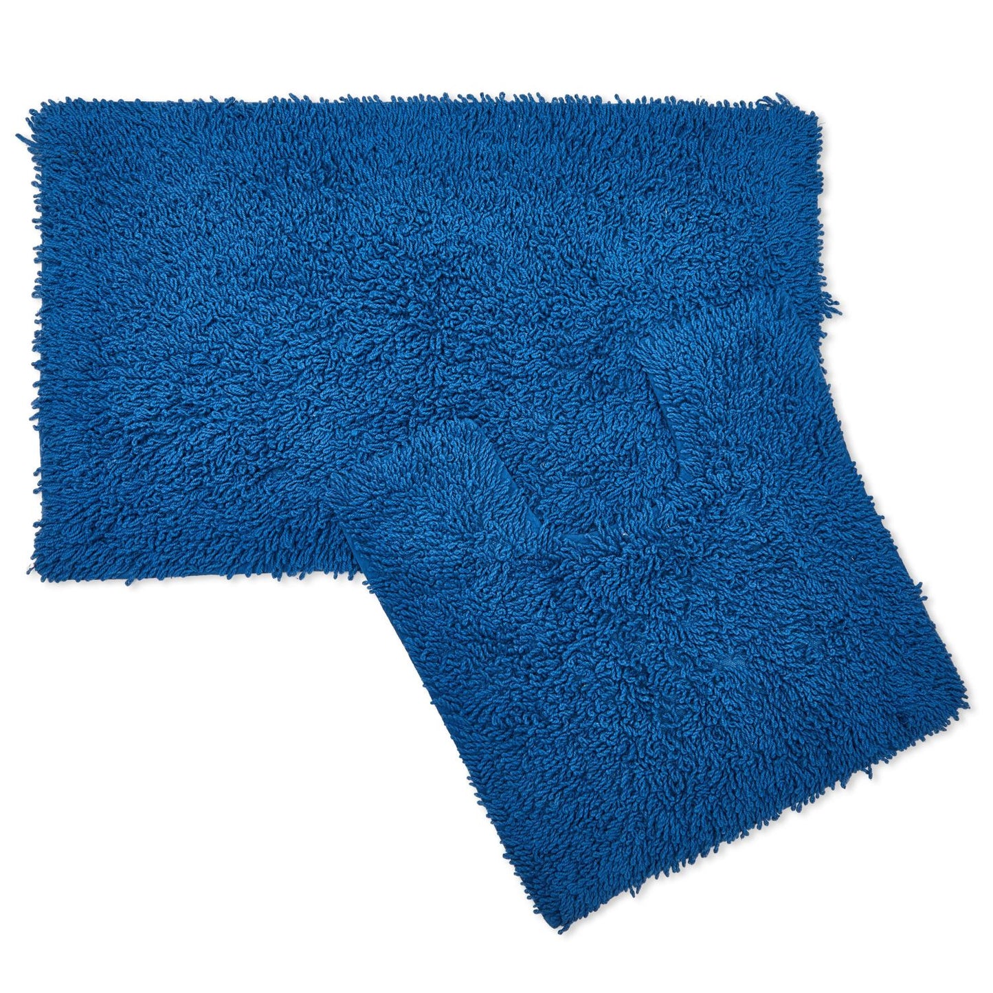 Tumble Twist Cobalt Blue Pure Cotton 2 Piece Bath Mat Set