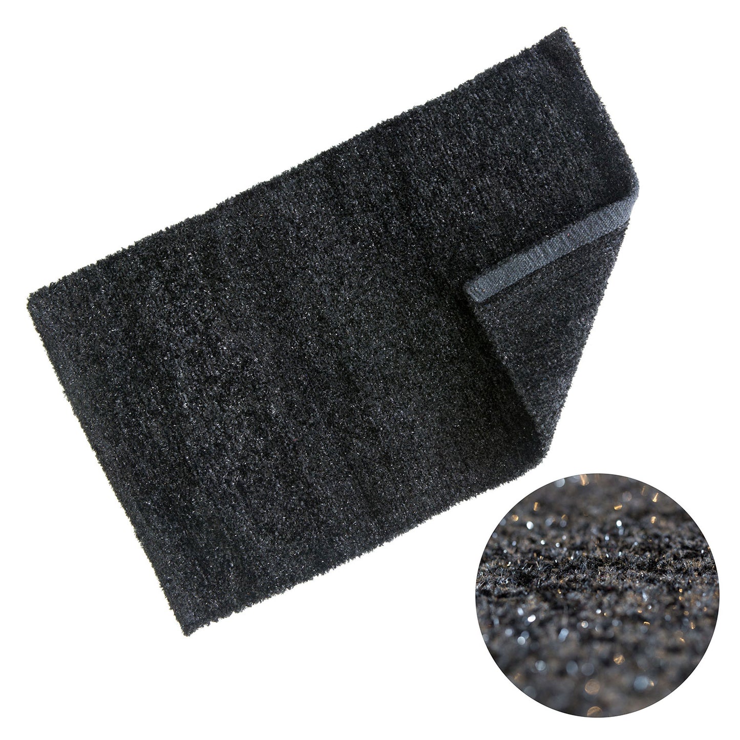 Twinkle Black Super Soft Luxury Bath Rug