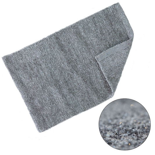 Twinkle Silver Super Soft Luxury Bath Rug