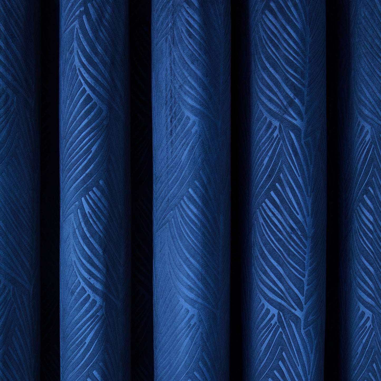Twilight Navy Blue Velvet Blackout Curtains