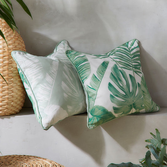 Tahiti Green Outdoor Cushion (43cm x 43cm)