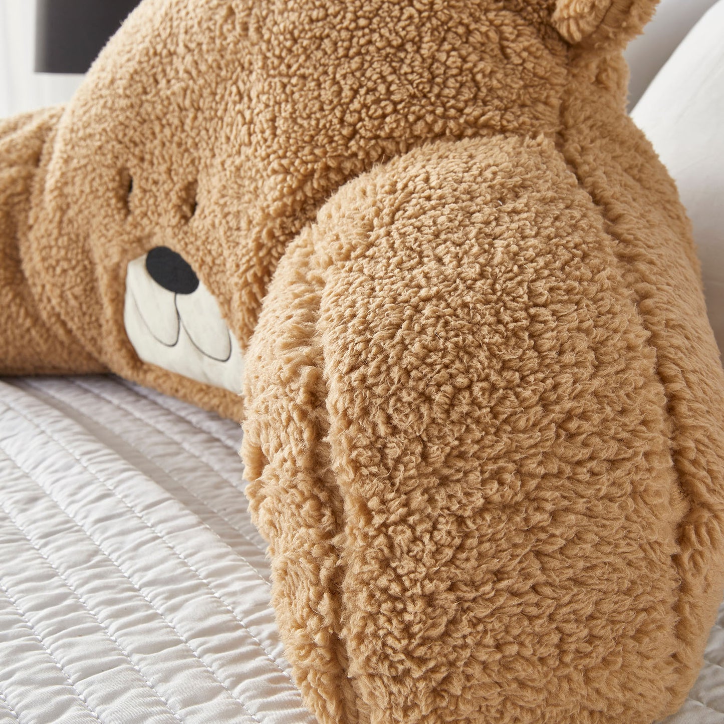Teddy Bear Soft Fleece Kids Cuddle Cushion
