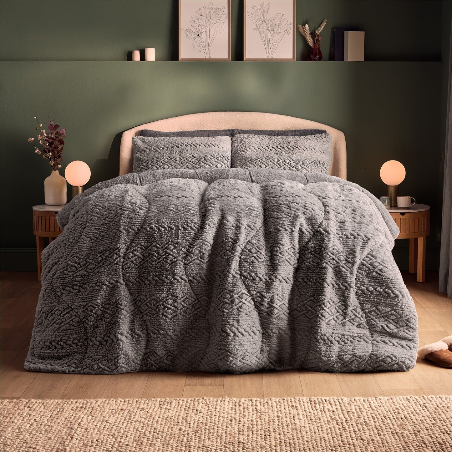 Silentnight Teddy Fleece Coverless 10.5 Tog Duvet set