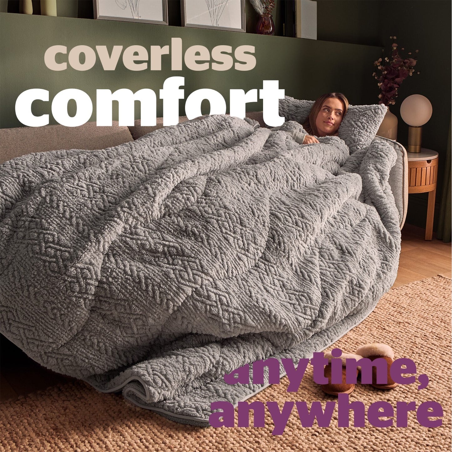 Silentnight Teddy Fleece Coverless 10.5 Tog Duvet set