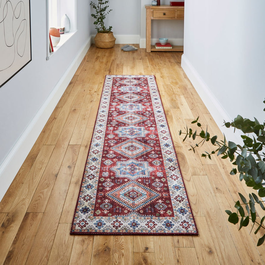 Topaz G4705 Red Vintage Runner Rug