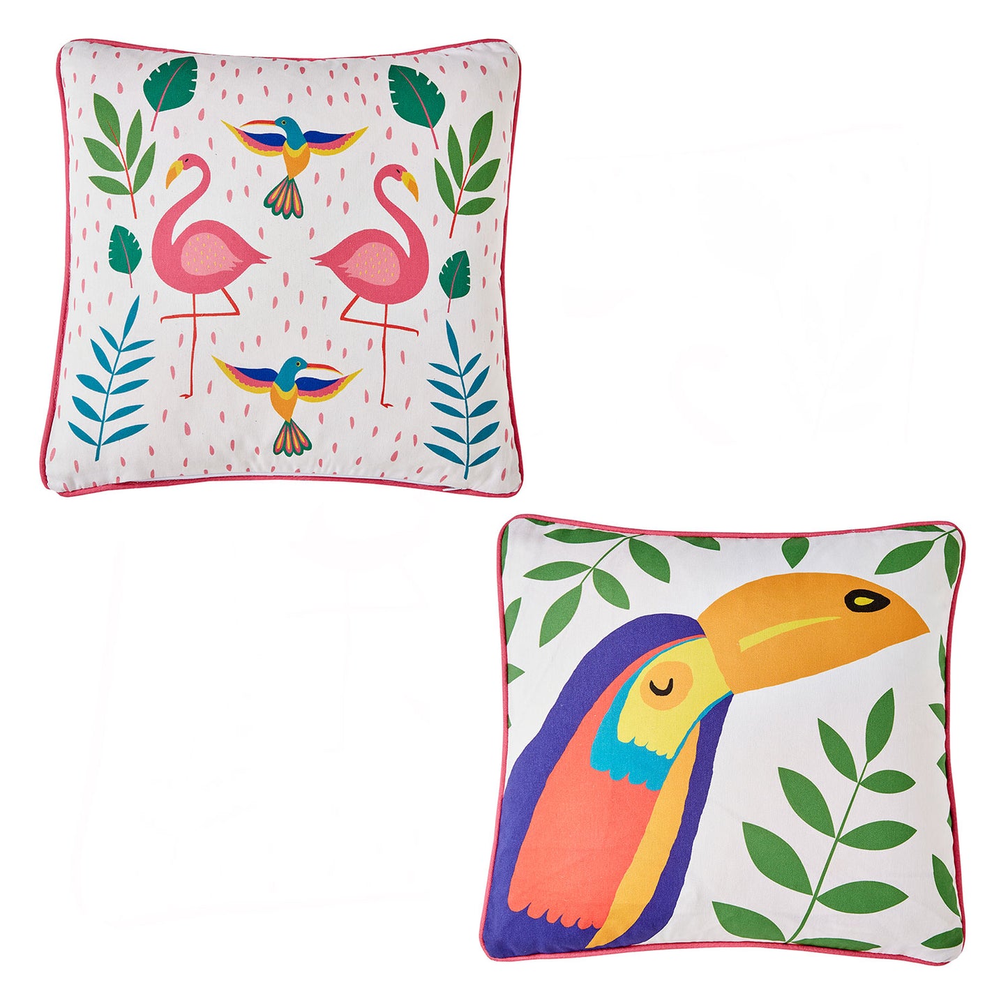 Tropical Flamingo Outdoor Cushion (43cm x 43cm)