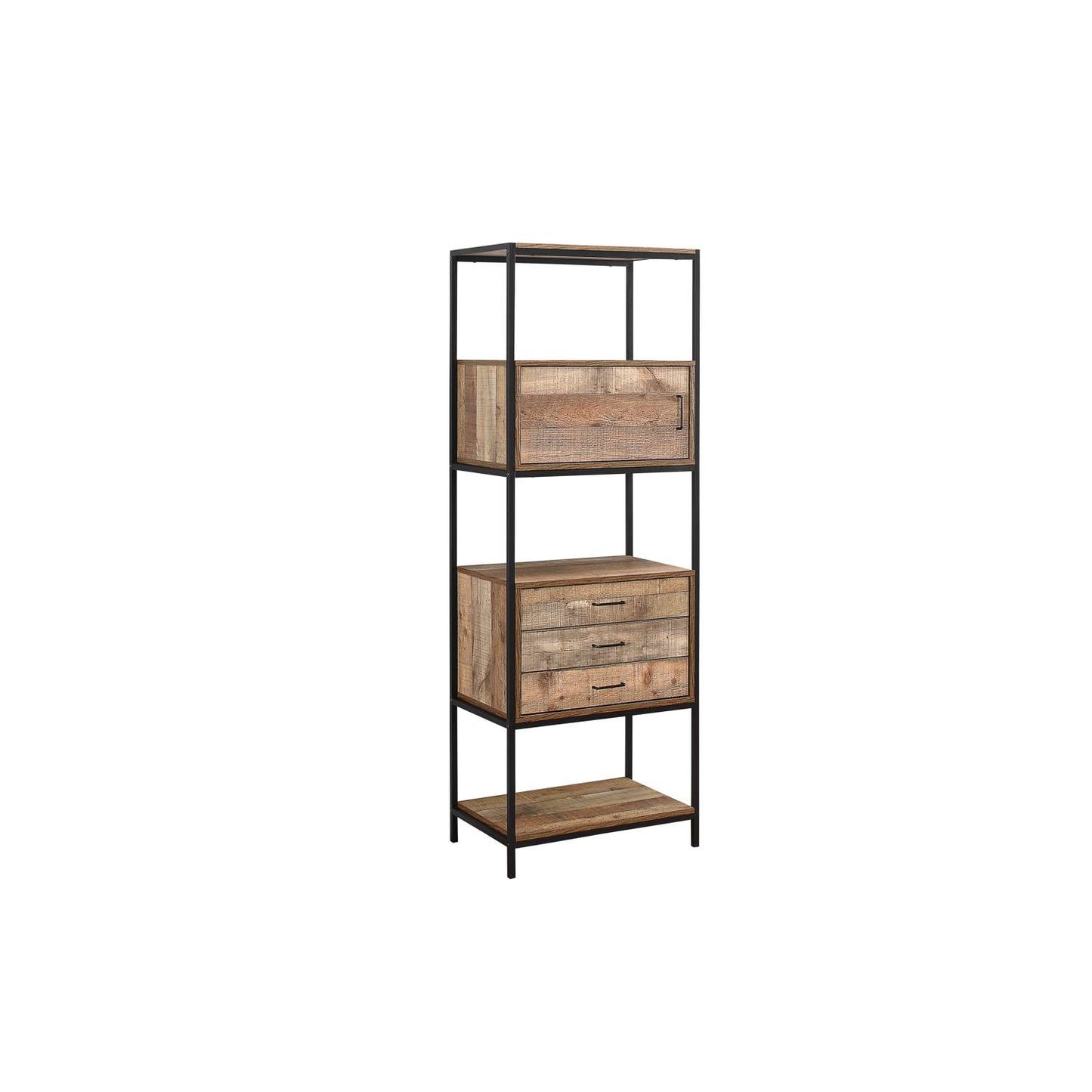 Urban Rustic 3 Drawer Shelving Unit