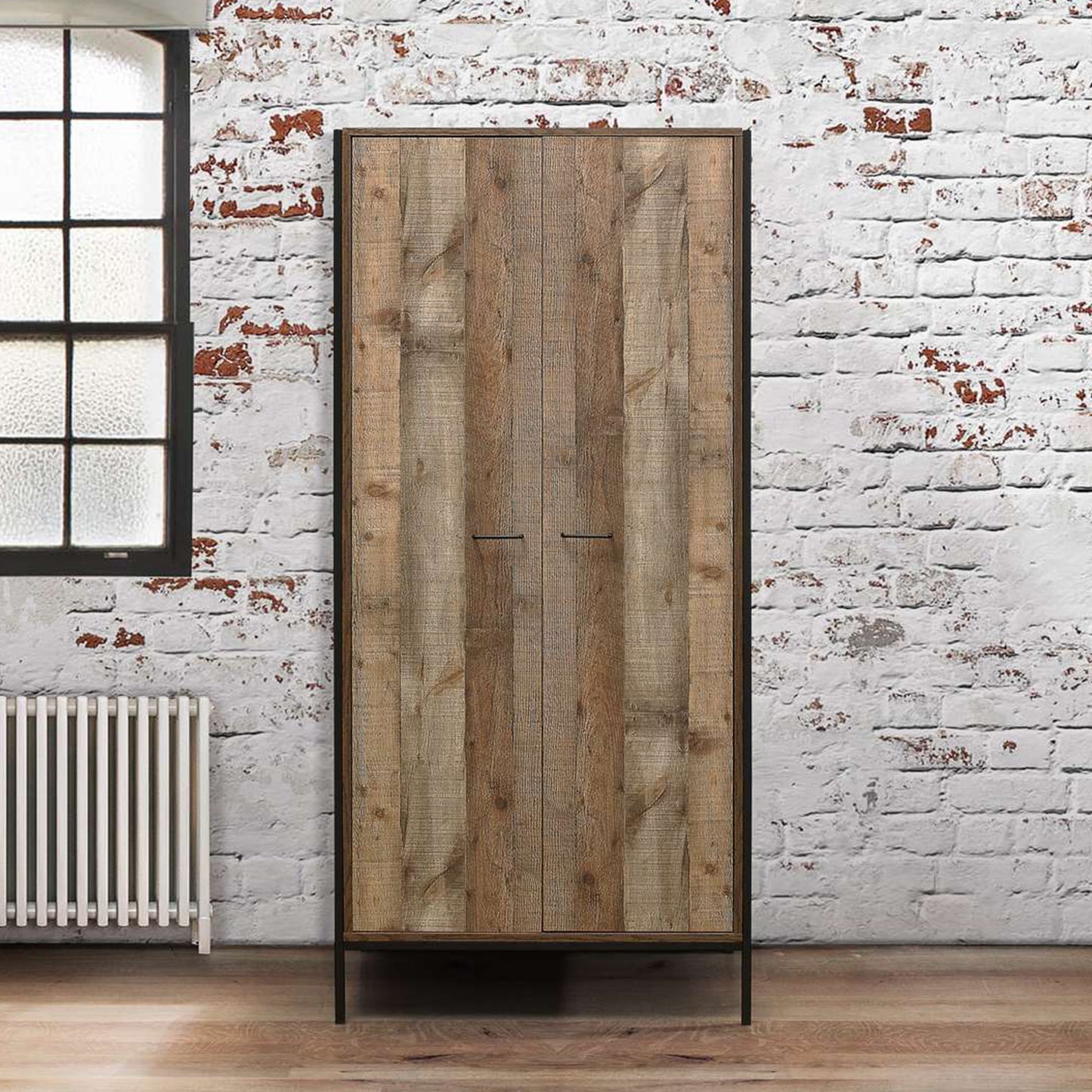 Urban Rustic 2 Door Wardrobe