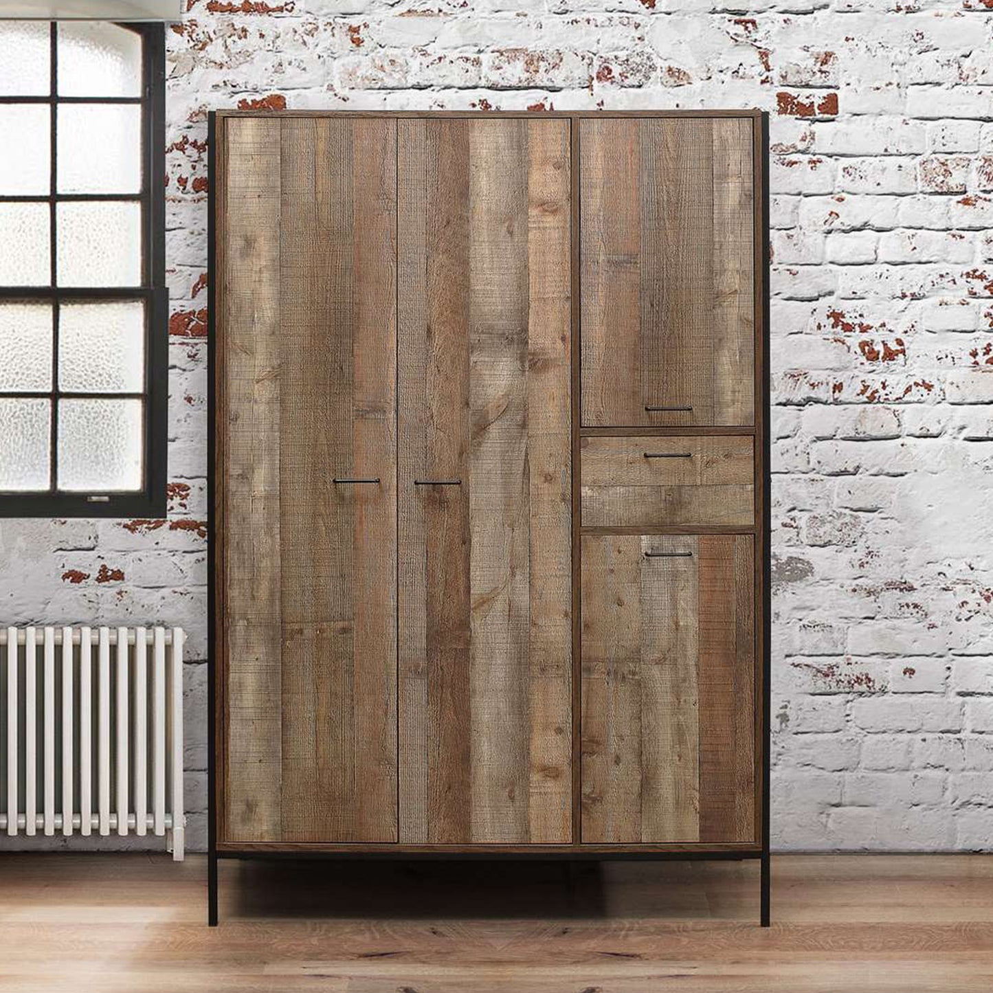 Urban Rustic 4 Door Wardrobe